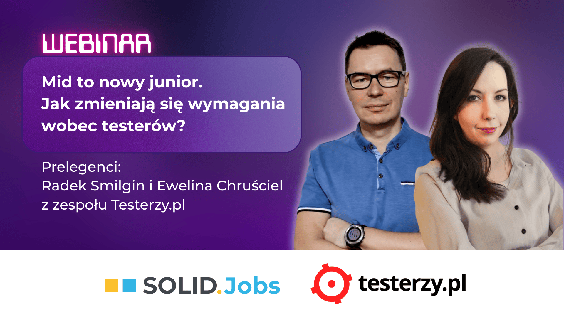 Transkrypcja webinaru:  Mid to nowy junior. Jak zmieniają się wymagania wobec testerów?